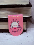 Cat in Teacup | Magnetic Bookmark