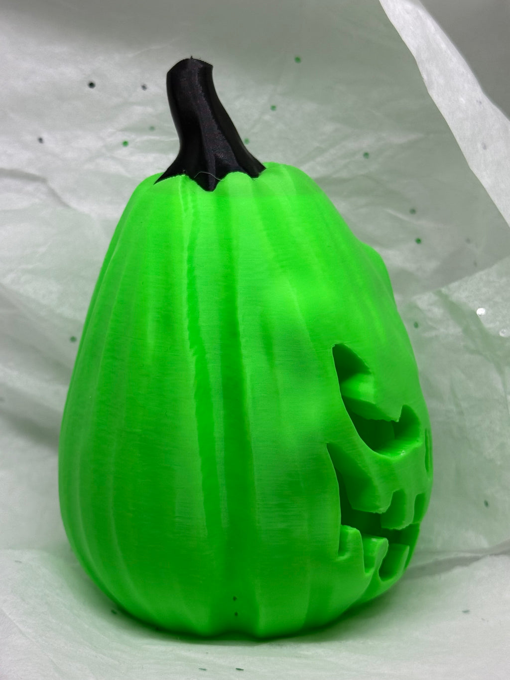 Jack o'Lantern (Lime Green) | 3D Printed Decor