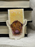 Highland Cow Bookmark (Yellow)