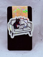 Couch Cats Bookmark (Light Orange)