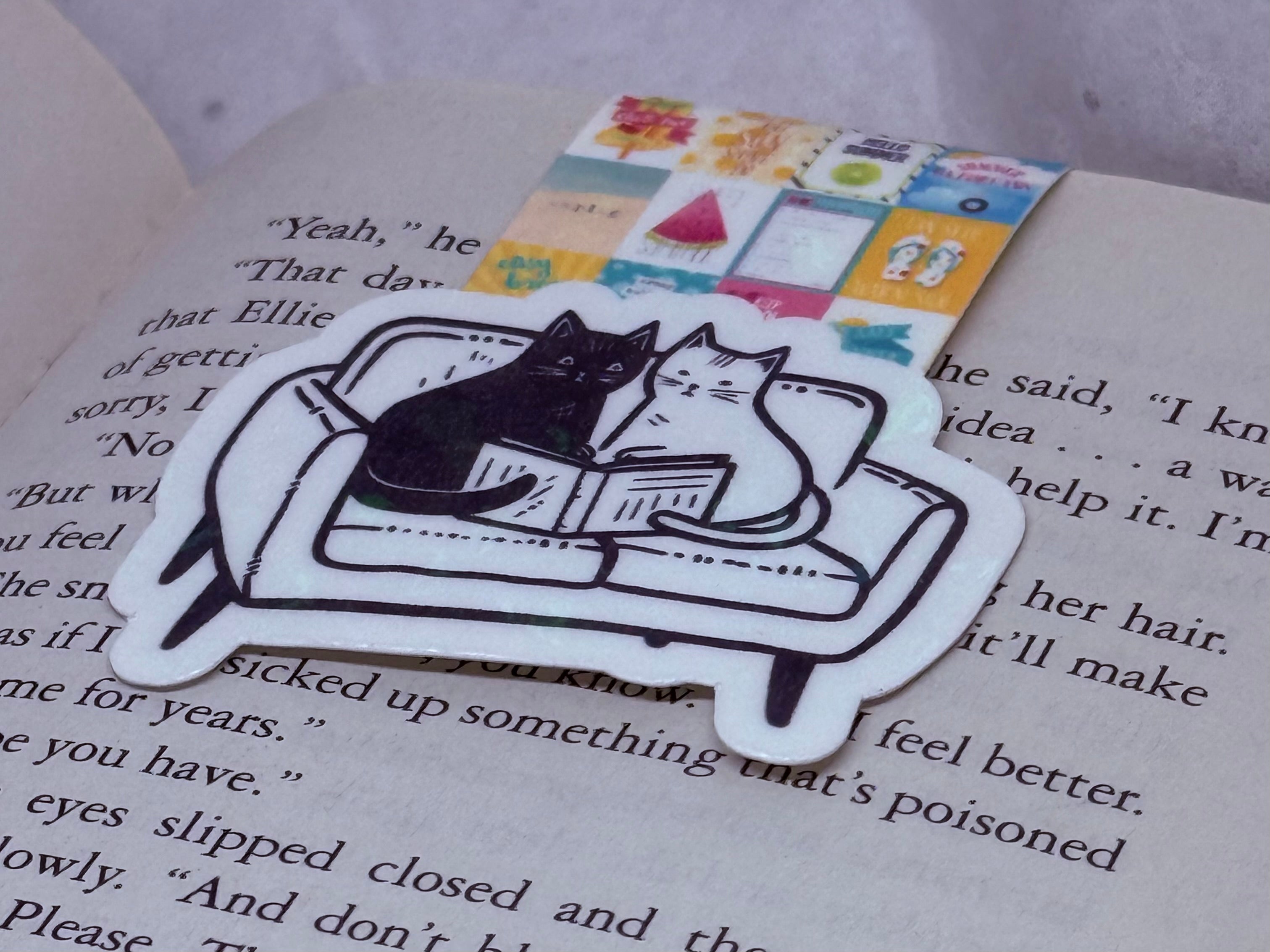 Couch Cats Bookmark (Collage)