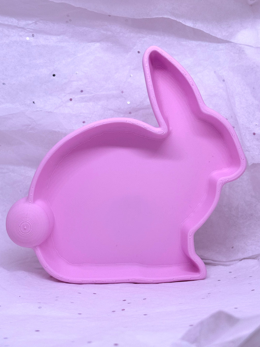 Bunny Tray (Light Pink) | 3D Printed Decor