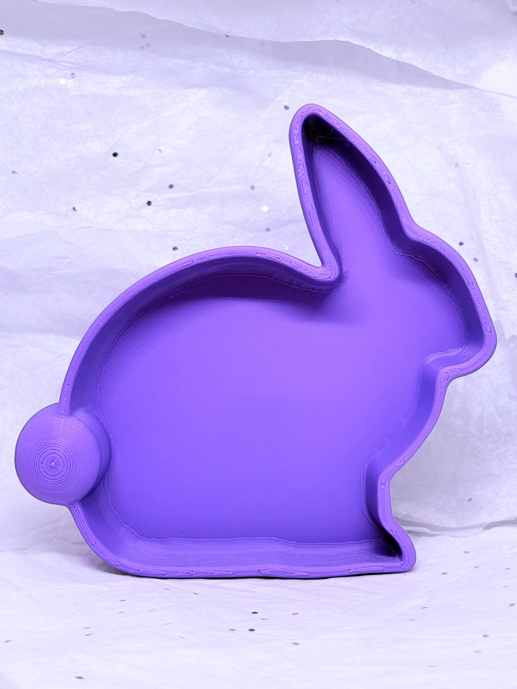 Bunny Tray (Purple) | 3D Printed Decor