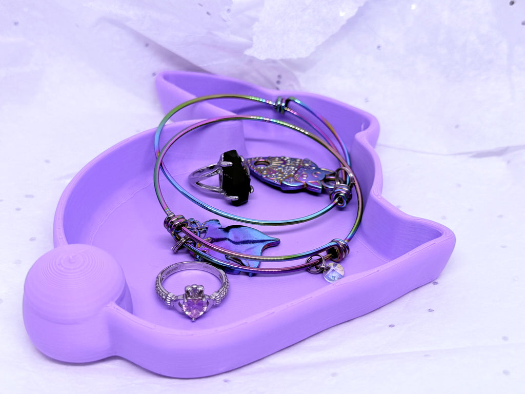 Bunny Tray (Light Purple) | 3D Printed Decor