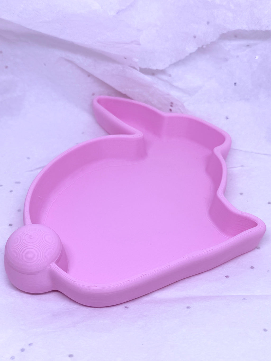 Bunny Tray (Light Pink) | 3D Printed Decor