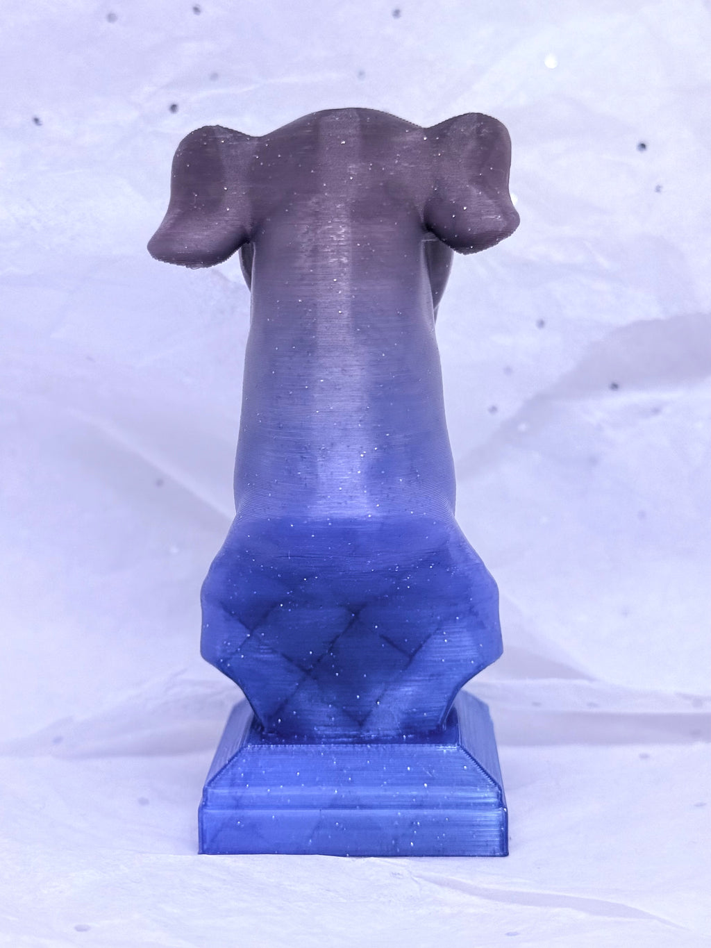 Greyhound Bust (Blue/Purple/Grey) | 3D Printed Decor