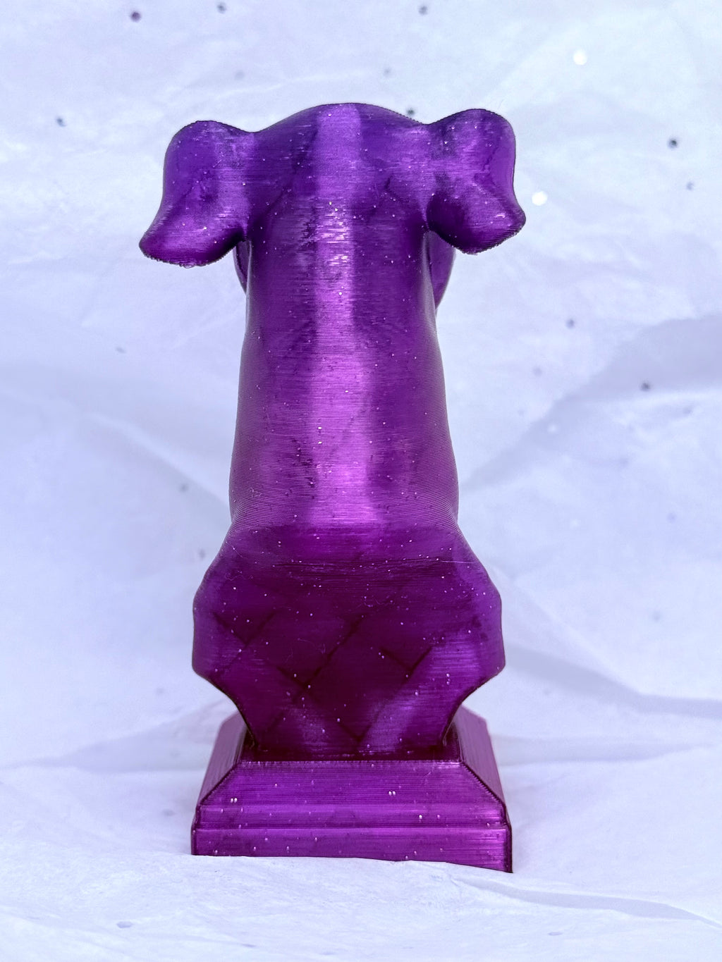 Greyhound Bust (Light Galaxy Purple) | 3D Printed Decor