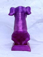 Greyhound Bust (Light Galaxy Purple) | 3D Printed Decor