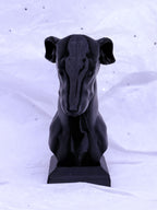 Greyhound Bust (Black) | 3D Printed Decor