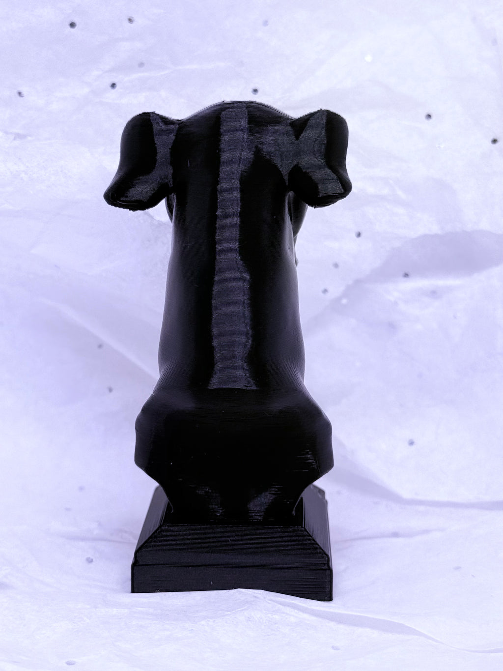 Greyhound Bust (Black) | 3D Printed Decor