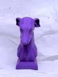 Greyhound Bust (Purple) | 3D Printed Decor