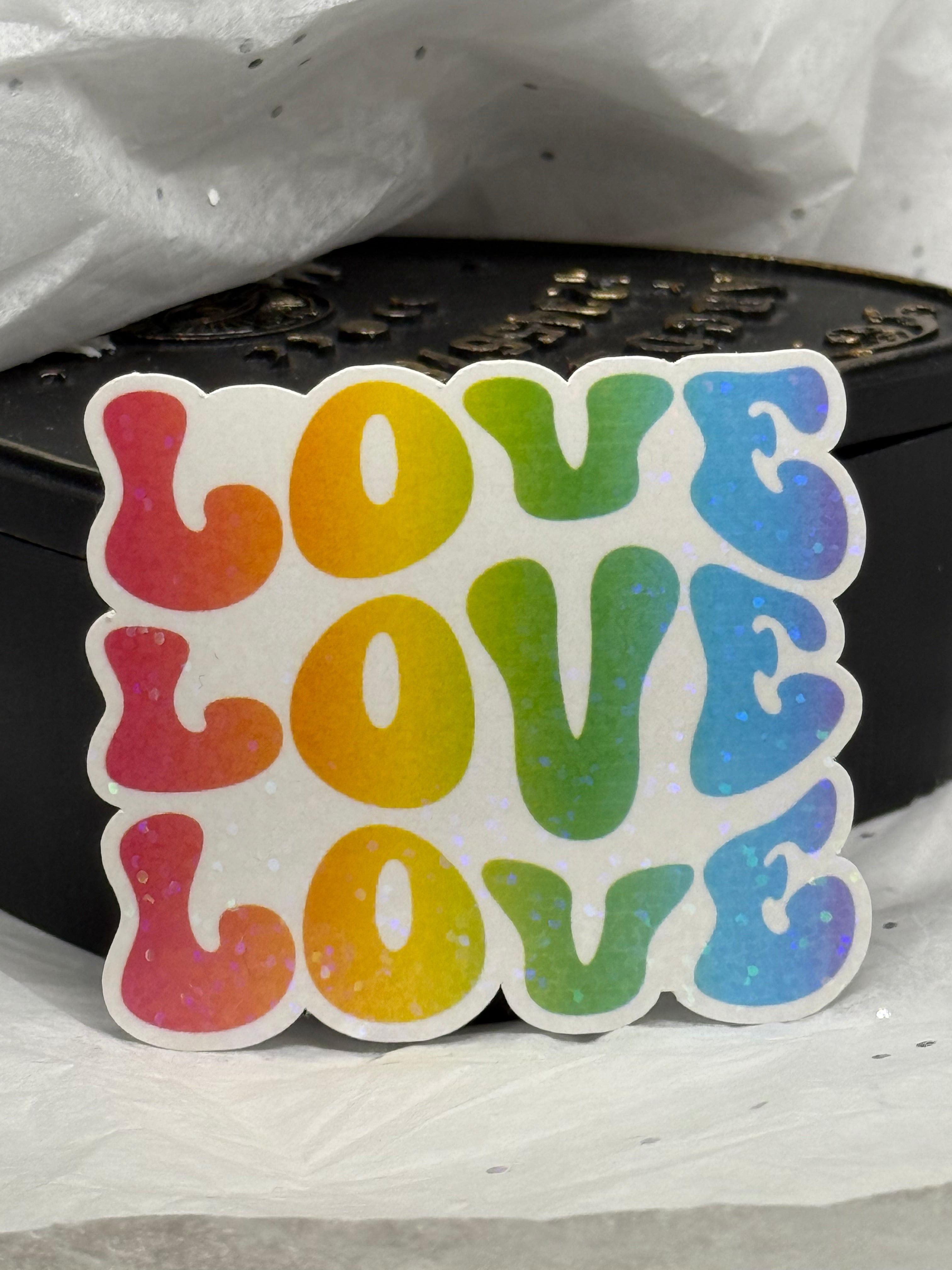 3x the Love Sticker