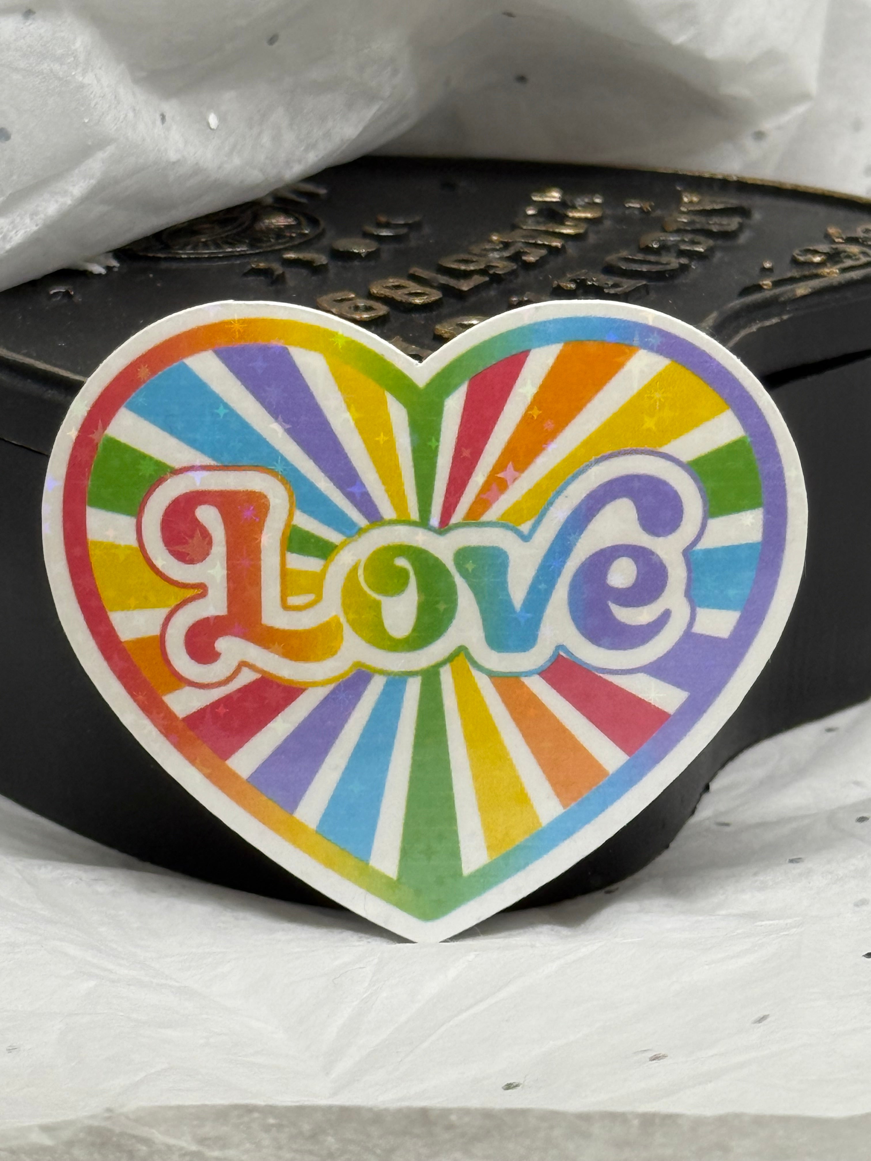 Rainbow Love Sticker