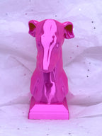 Greyhound Bust (Silky Magenta) | 3D Printed Decor