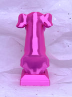 Greyhound Bust (Silky Magenta) | 3D Printed Decor