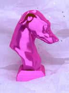 Greyhound Bust (Silky Magenta) | 3D Printed Decor