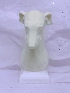 Greyhound Bust (White) | 3D Printed Decor