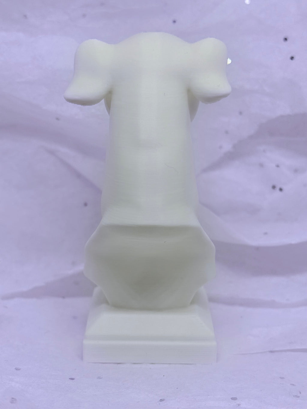 Greyhound Bust (White) | 3D Printed Decor