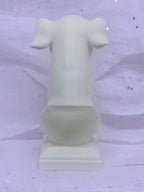 Greyhound Bust (White) | 3D Printed Decor