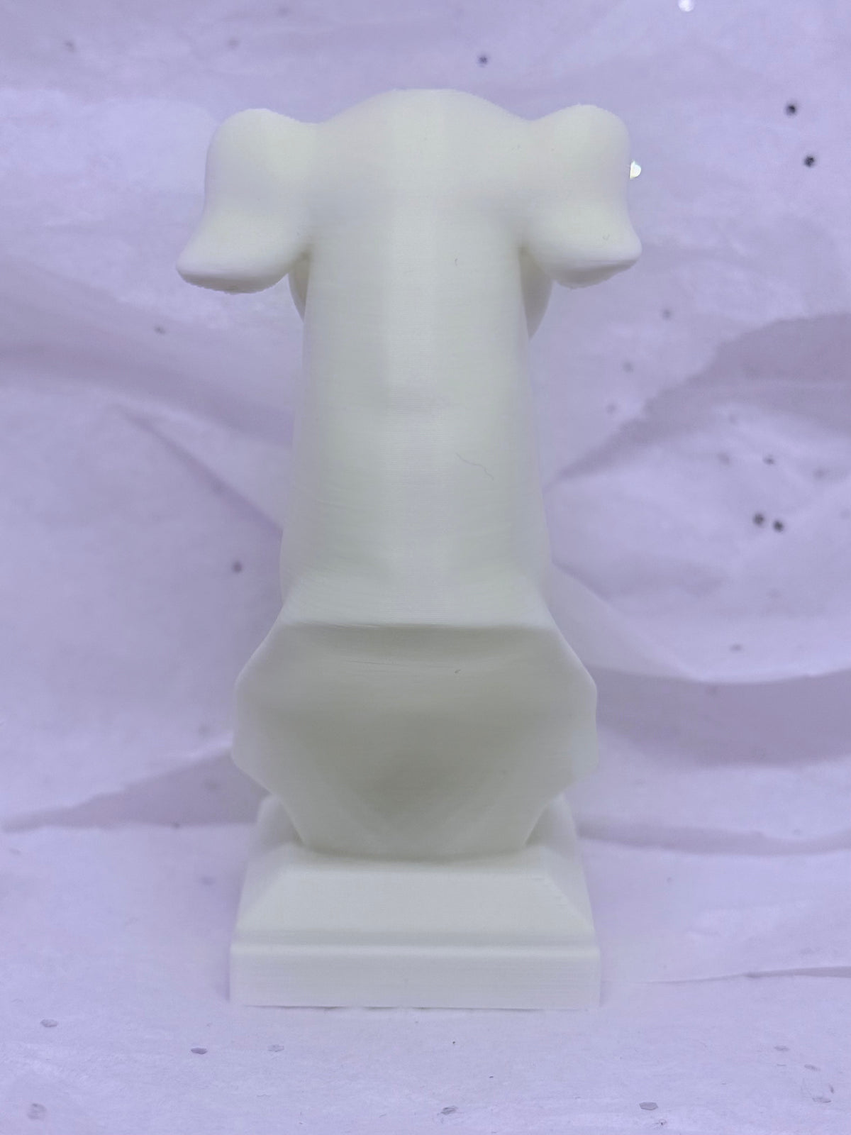 Greyhound Bust (White) | 3D Printed Decor