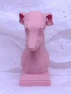 Greyhound Bust (Light Pink) | 3D Printed Decor