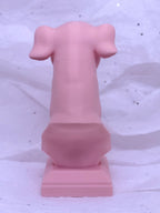 Greyhound Bust (Light Pink) | 3D Printed Decor