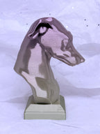 Greyhound Bust (Dusty Gold) | 3D Printed Decor