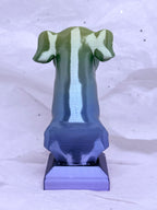 Greyhound Bust (Blue/Green) | 3D Printed Decor