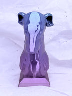Greyhound Bust (Purple/Blue) | 3D Printed Decor