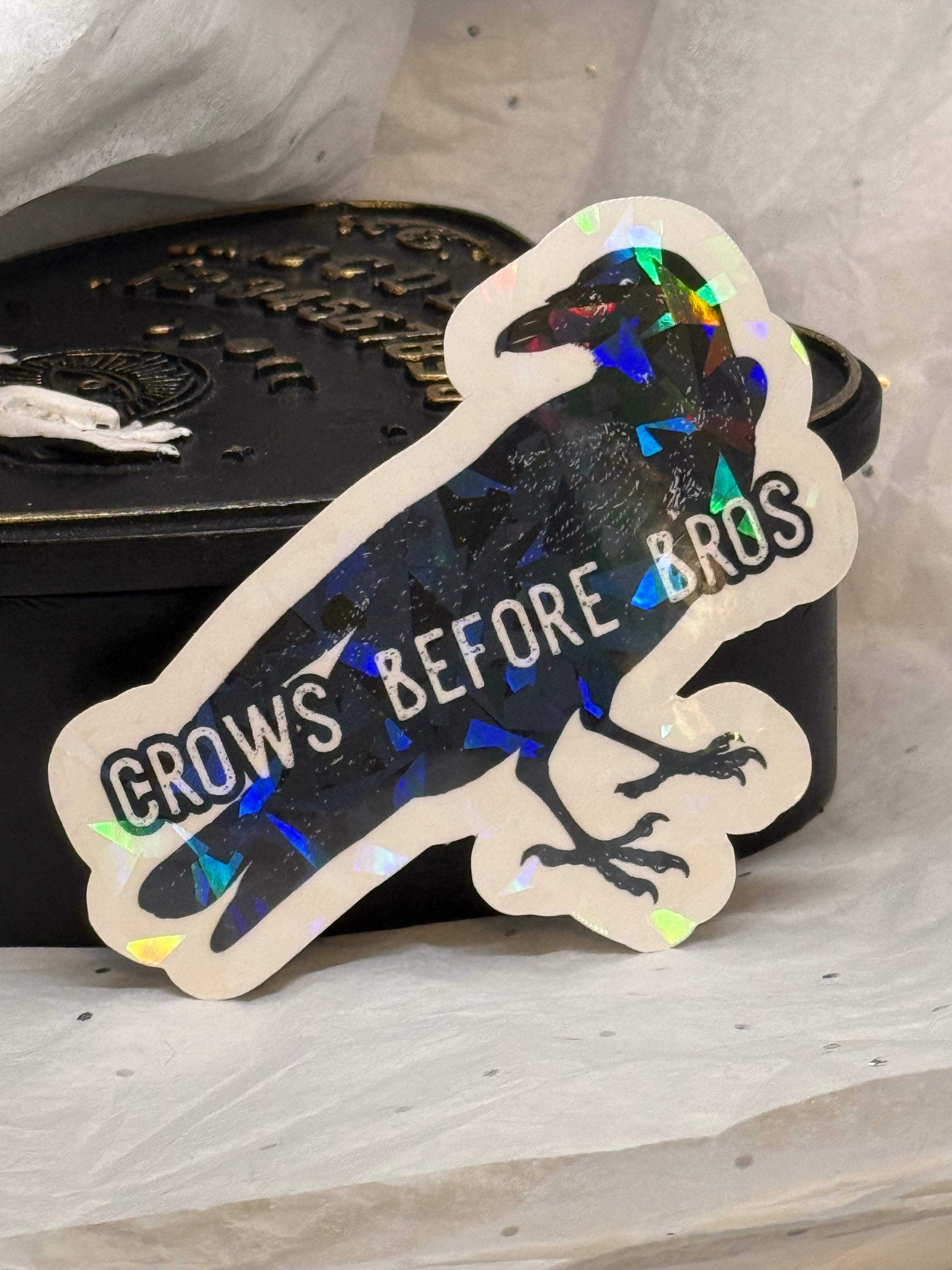 Crows Before Bros Sticker