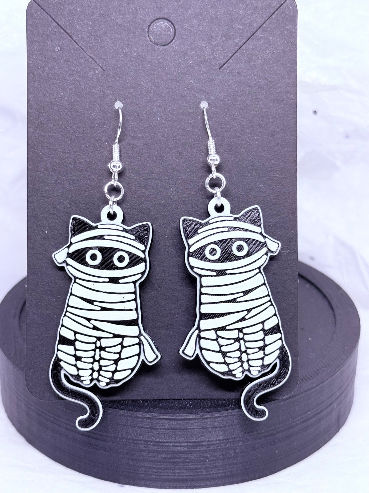 Mummy Cats | 3D Printed Earrings