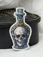 Black & White Mini Poison Bottle | Sticker