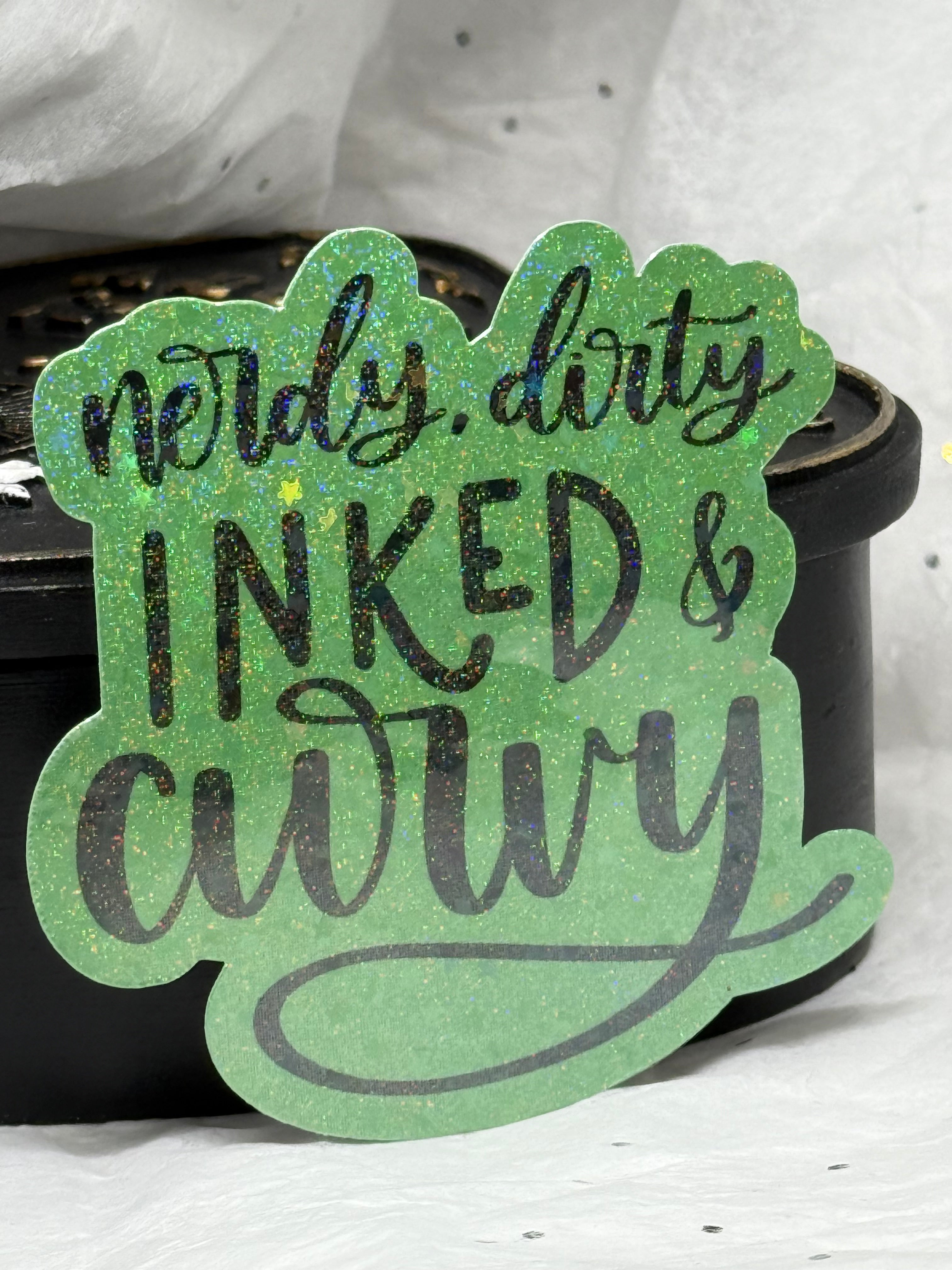 Nerdy, Dirty, Inked & Curvy | Sticker
