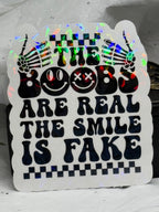 Real Boobs Fake Smile | Sticker