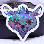 Devilish Goat Sticker (Gray)