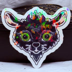 Devilish Goat Sticker (Black & Purple) | Sticker