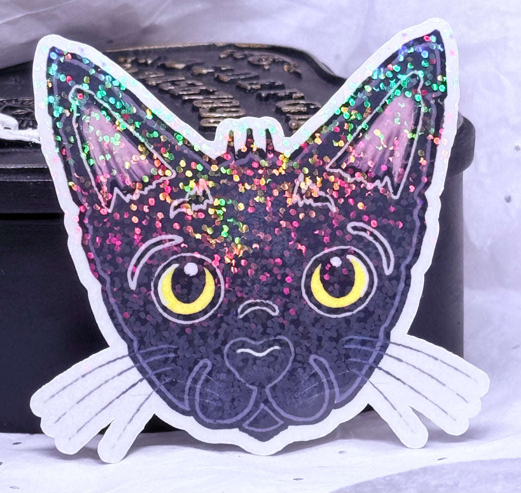 Grimm the Gremlin Cat Sticker