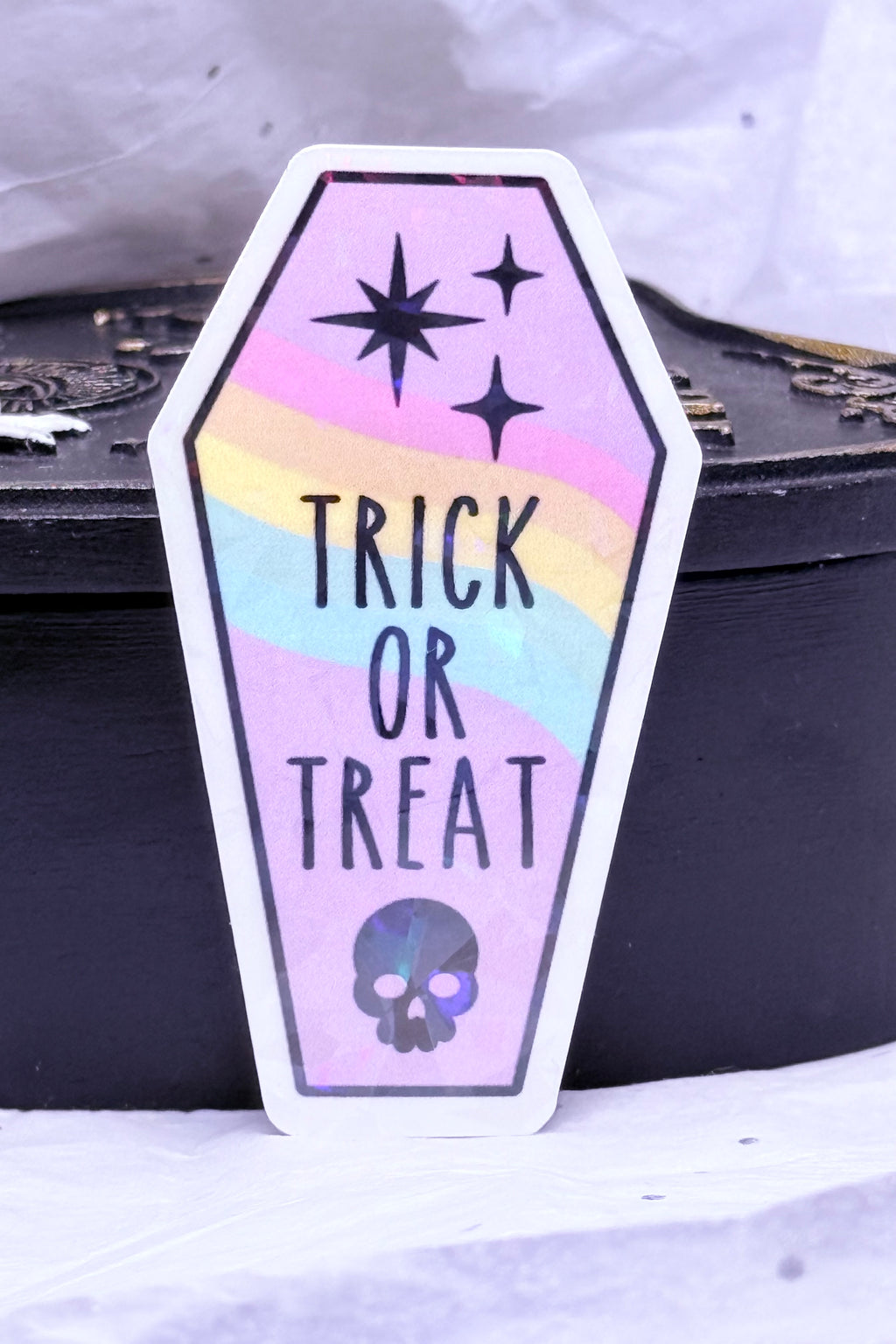 Trick or Treat Coffin | Sticker