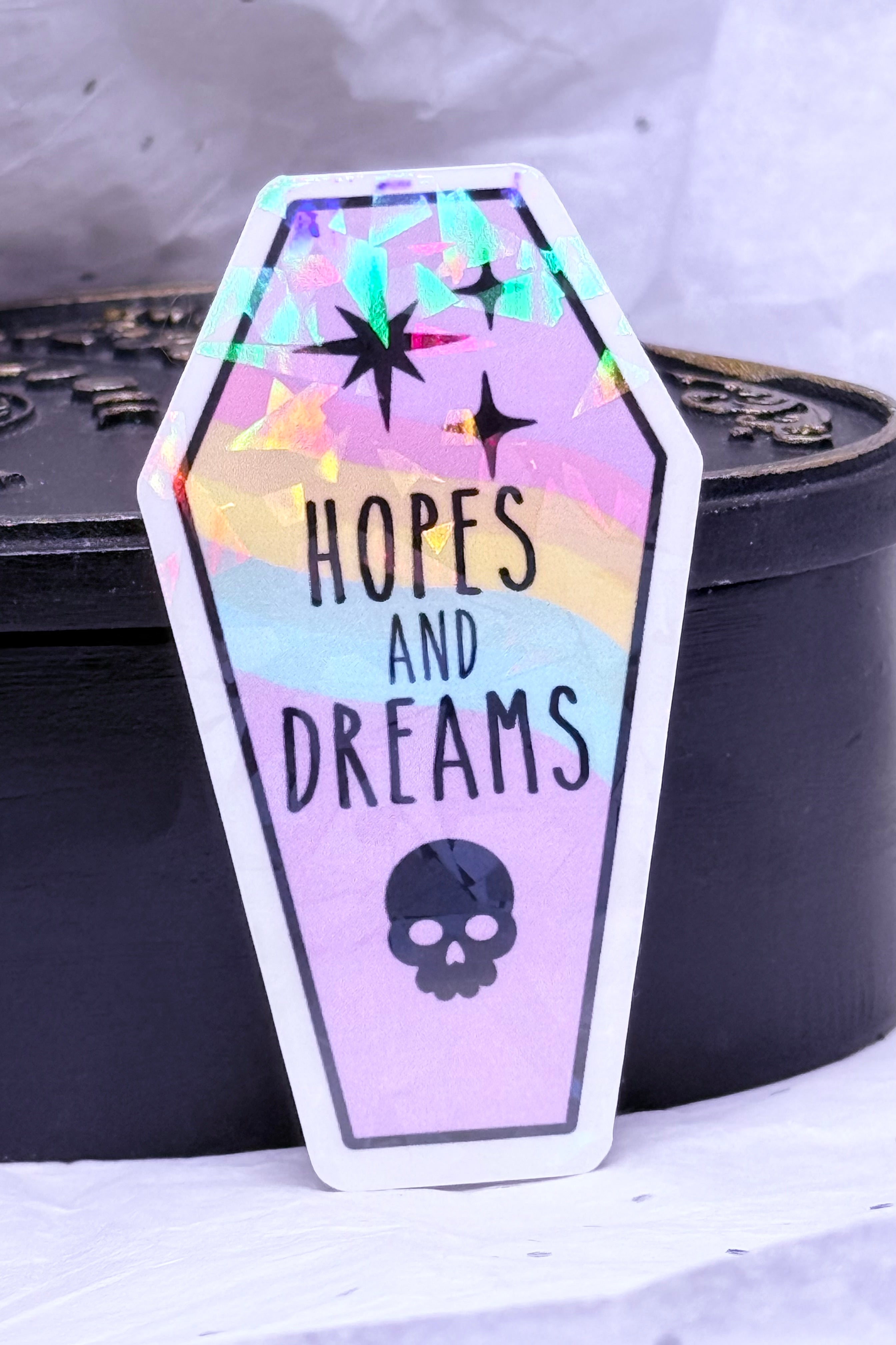 Hopes & Dreams Coffin Sticker