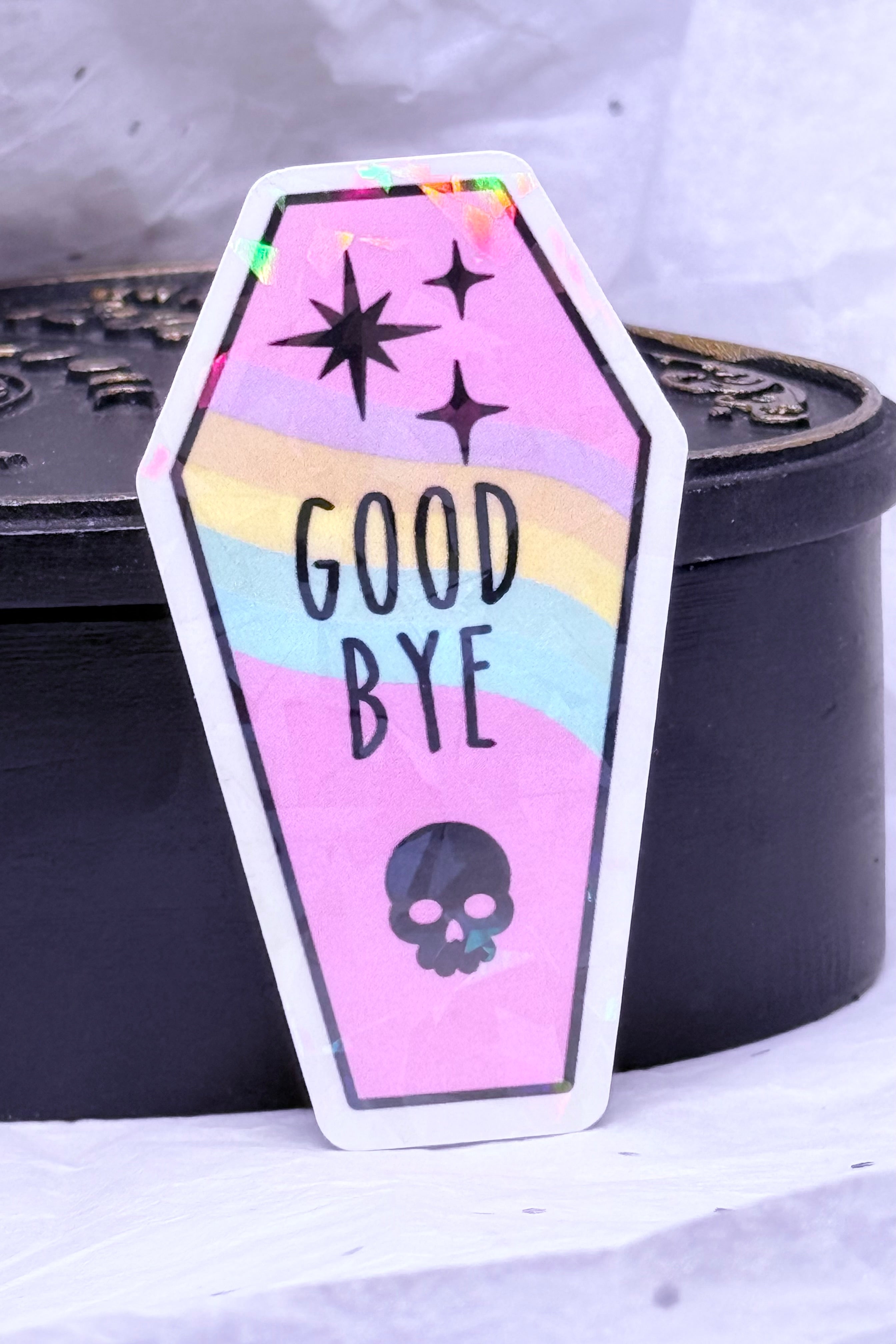 Goodbye Coffin Sticker
