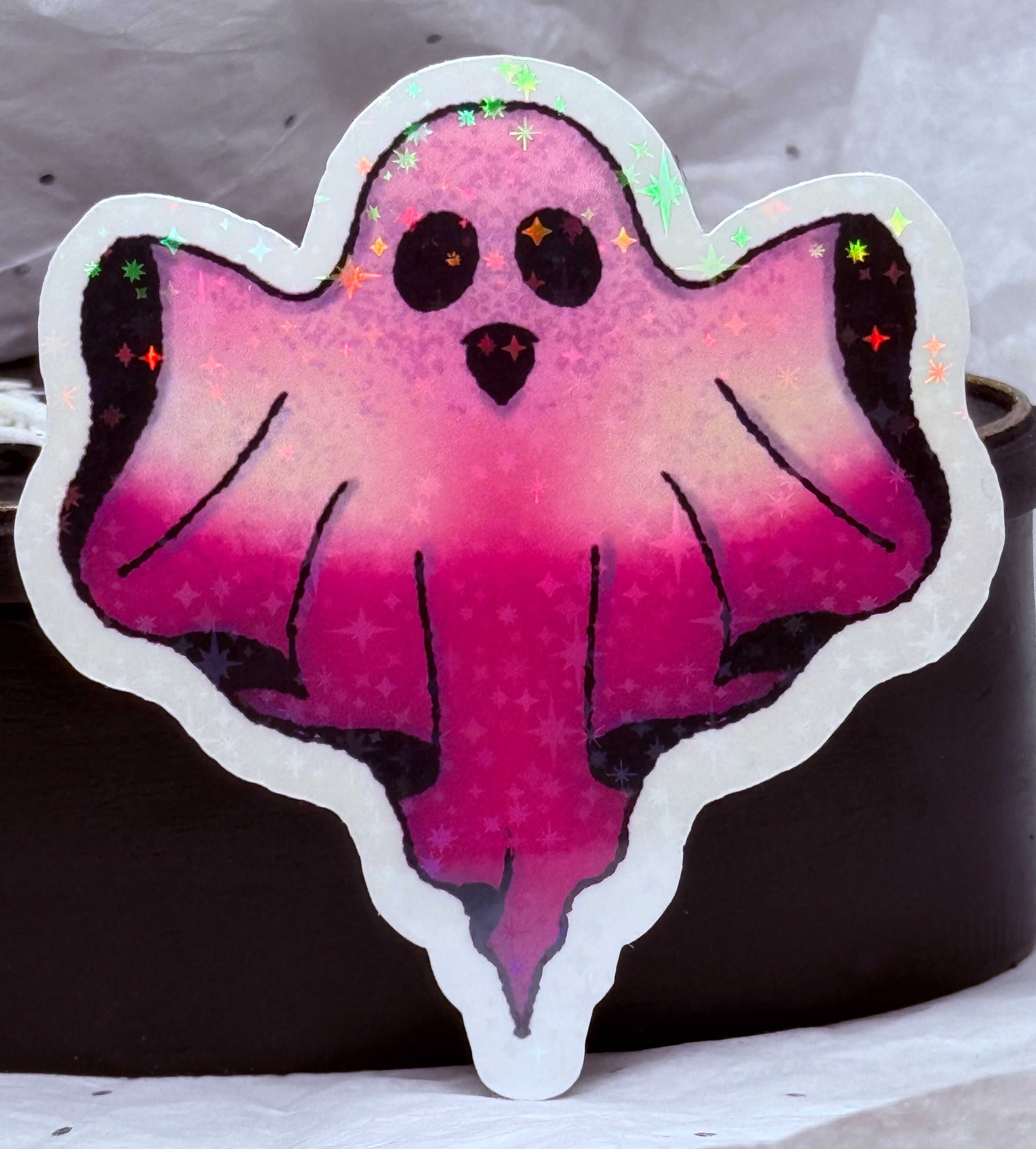 Girly Ghost Sticker