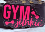 Gym Junkie Sticker (Pink) | Sticker