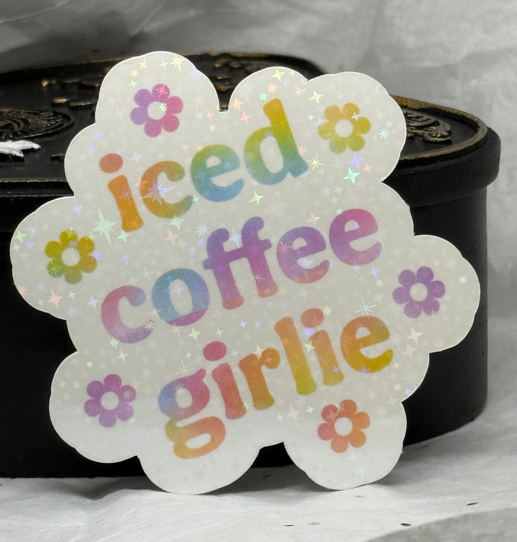 Iced Coffee Girlie | Sticker