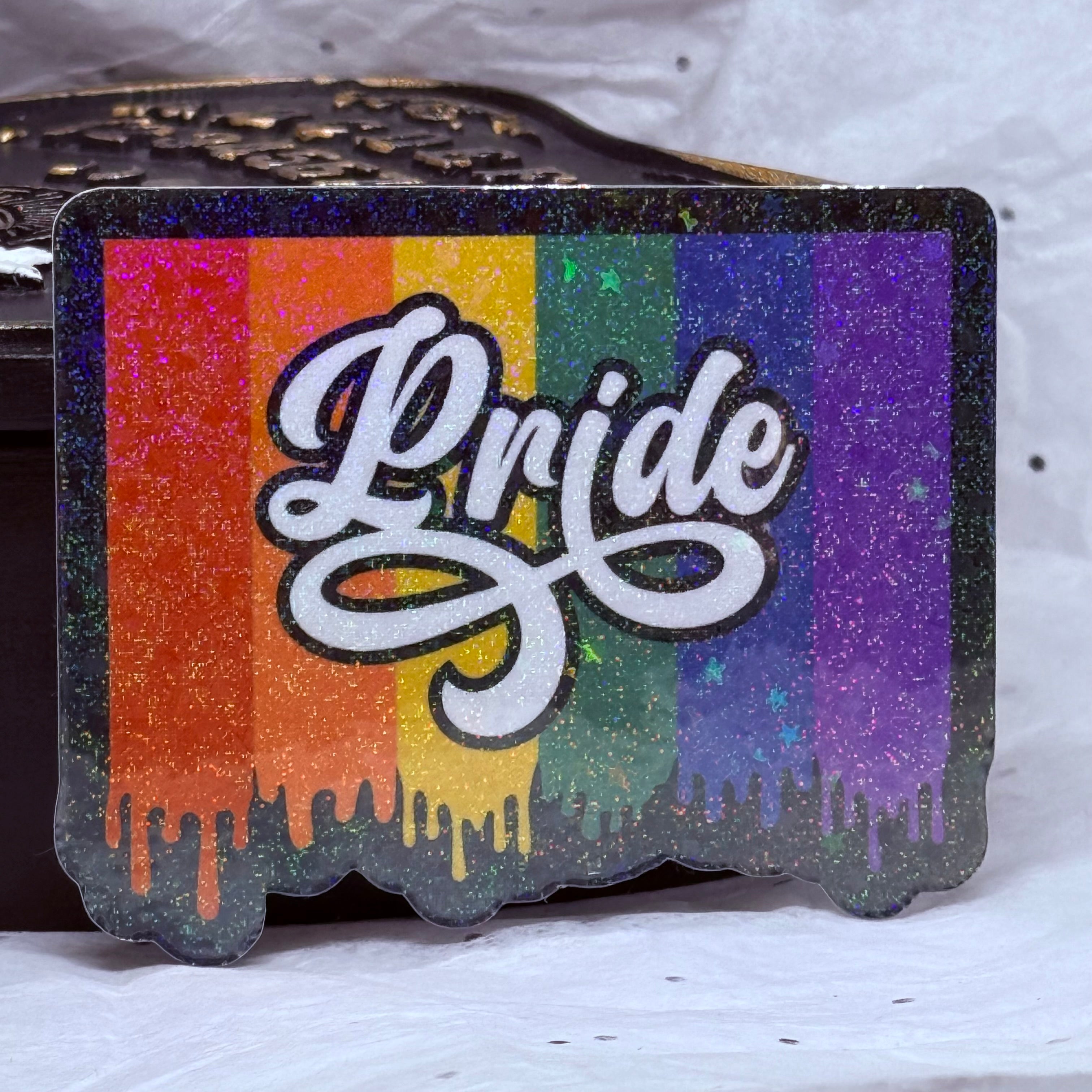 Drippy Rainbow Pride Sticker