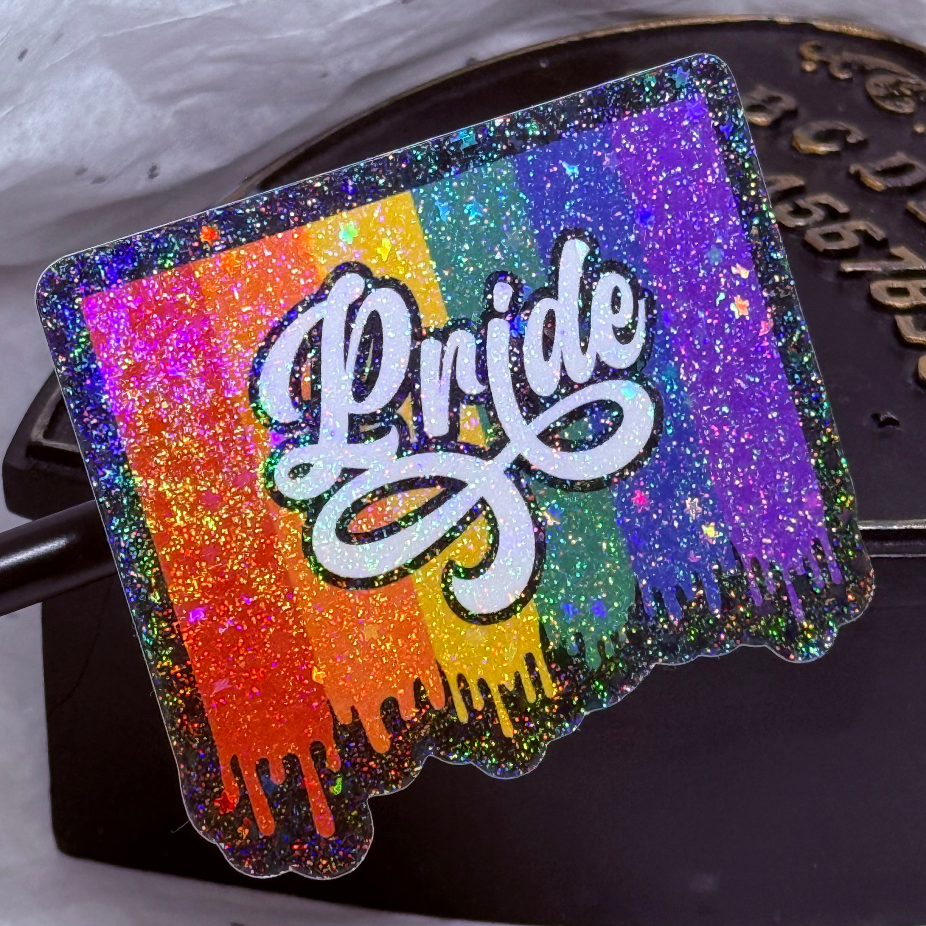 Drippy Rainbow Pride Sticker