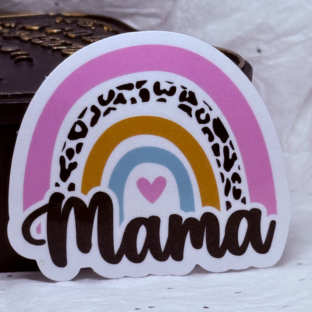 Leopard Rainbow "Mama" | Sticker
