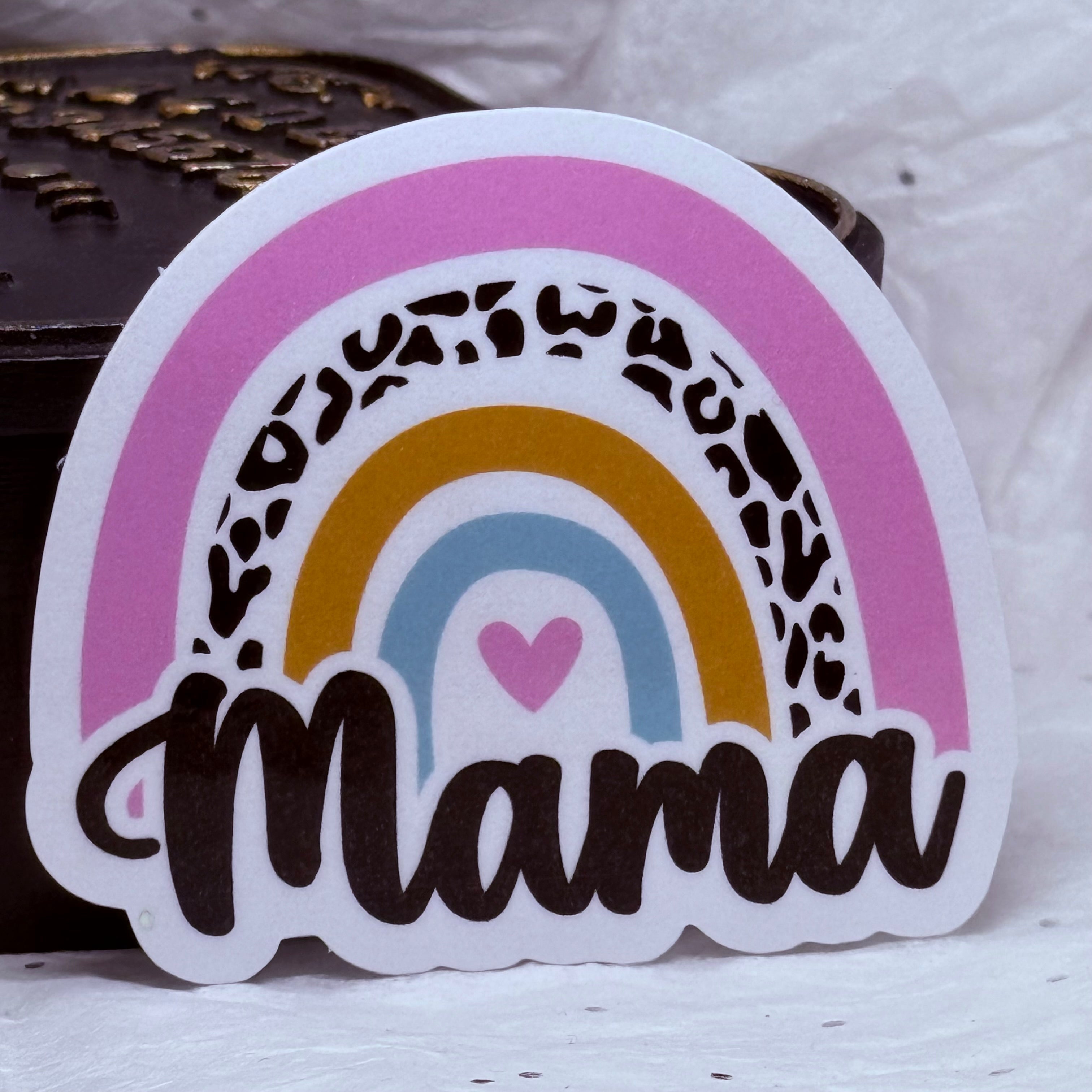 Leopard Rainbow "Mama" | Sticker