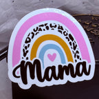 Leopard Rainbow "Mama" | Sticker