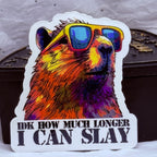 Slaying Capybara | Sticker