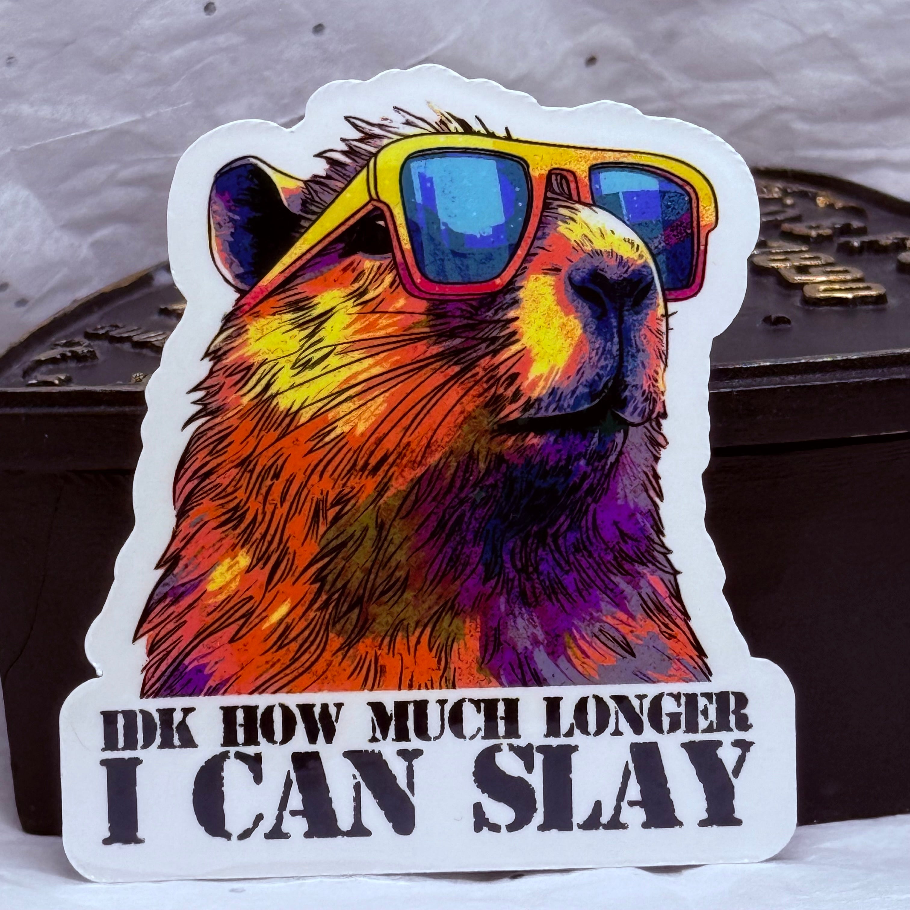 Slaying Capybara | Sticker